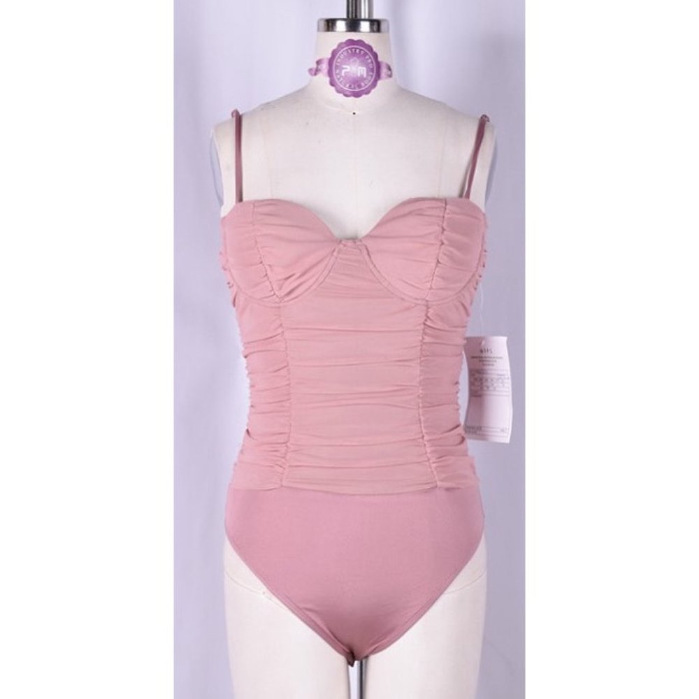Mesh Ruched Bodysuit - Picture 2 of 3